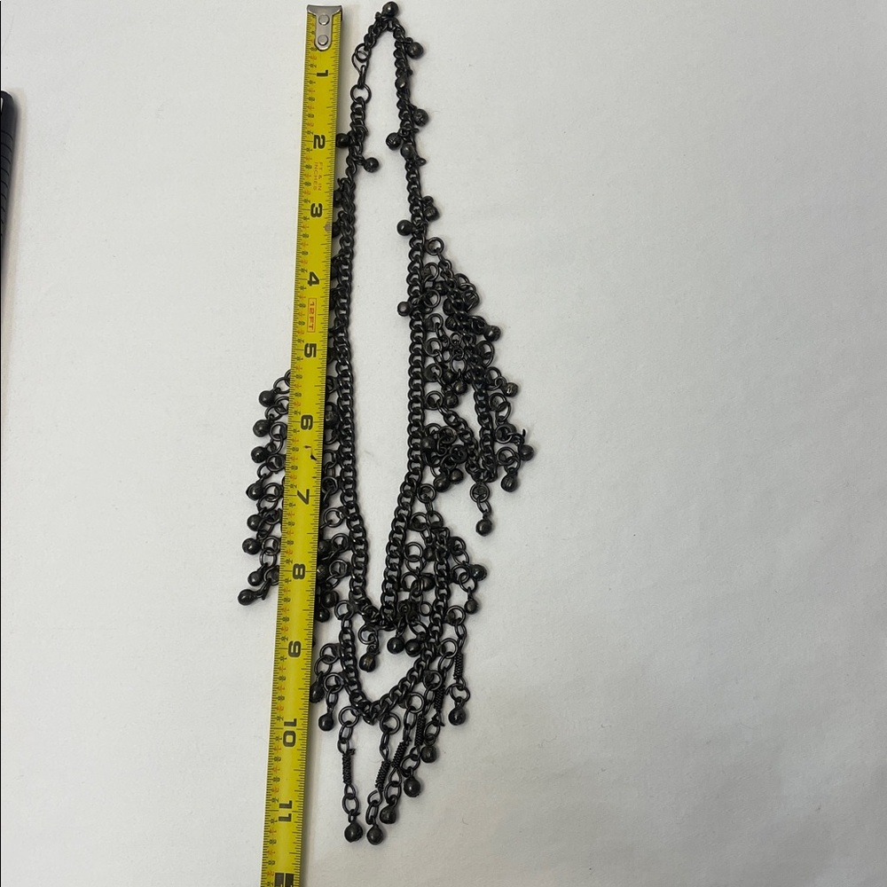 Gunmetal Beaded Necklace - Picture 5 of 5